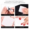 200 Pcs Glue Cleaning Cotton Pads Non-Woven Fabric Wipes Glue Wiping Cloth for Clean Lash Extension Glue, Tweezers,Lash Glue Holder Pads, Glue Bottle Mouth (200 Sheets)