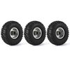 COOWOO RC Wheel Weights, Brass Wheel Hex Hub Adapters 9mm Extended Wheel Counterweight for 1/10 Scale RC Crawler Cars with 1.9”/2.2” Beadlock Wheels - Set of 4 (Black Coated)