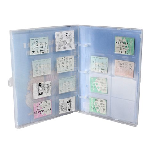 UniKeep® Movie Ticket Collection Case with Acid-Free Pages and Integrated Binder Rings