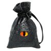 Haxtec Dice Bag Drawstring Leather DND Dice Pouch Storage Bag for D&D Dungeons and Dragons Gift Coins and Accessories (Fire-Red Yellow Eye) Patent Number D893867