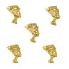 3D Egypt Nail Charms for Acrylic Nails,80PCS Gold Alloy Nail Rhinestones Decoration, Egyptian Nail Gems Diamonds Accessories for Nail Art Supplies Manicure Craft DIY BBATT-HAPPY