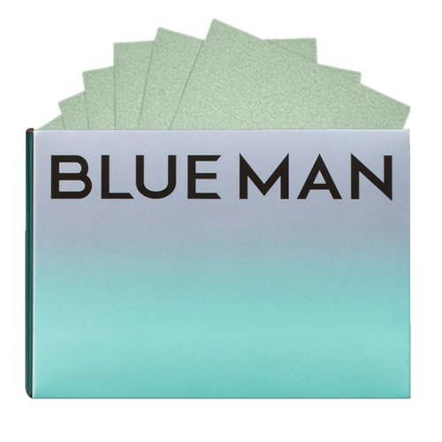 Facial Oil Blotting Paper for Men - 100 Pcs/Pack - Natural Oil-Absorbing Tissues for the Face and Nose with Green Tea Scent - Portable, Makeup Friendly Blotting Paper for Oily Skin Care
