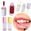 Qeuly 4Pcs Empty Lip Gloss Tubes, 6ml Clear Lip Gloss Tubes with Wand, Plastic Lip Balm Gloss Containers for DIY Makeup Lipgloss Making Kit (D25xH86mm) (colorful)