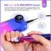 SAVILAND Portable Electric Nail Drill - PRO 35000RPM Electric Nail File Nail Drills for Acrylic Nails Professional with Drill Bits Manicure Pedicure Supplies Use Nail Art for Home DIY Salon Use
