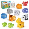 Learning Toys for 2 3 4 Year Old, 52 Pcs ABC Animal Alphabet Match Game with Uppercase Lowercase, 10 Different Animal Figures, Preschool Activities Montessori Fine Motor Toys for Toddlers Kids