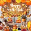 Fall Party Decorations Happy Fall Banner Fall Decorations with Fall Backdrop for Thanksgiving Decorations Friendsgiving Party Decorations Friendsgiving Decorations Thanksgiving Party Supplies