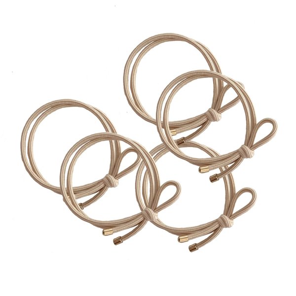 5 Pcs Fashion Women's Knotting Rubber Bands Reusable Hair Bands High Elasticity Seamless Hair Bands do Not Hurt Hair Suitable for Girls to Tie Their Hair in Daily Life(MS0