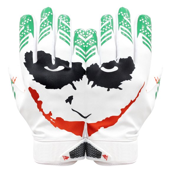 Repsters Jester Football Gloves - Tacky Grip Skin Tight Adult Football Gloves - Jester Pro Elite Super Sticky Receiver Football Gloves - Adult Sizes (Small)
