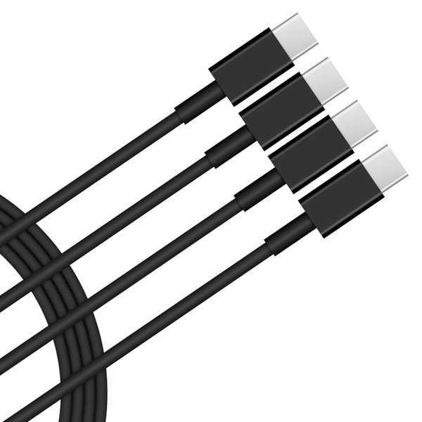 Works by Tek Styz PRO 5ft USB-C Cable Compatible with Your LG Tone Free FP3 Hi Powered Cable (Black 1.5M)
