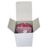 Cyber-Deals Set of Dice Cup Black PU Leather w/Plush Red Felt Lined + Spanish Poker Dice Ivory Tone (Gift Boxed)