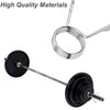 Barbell Clamps, 2 Inch Stainless Steel Barbell Weight Clips Fitness Bar Collars Weight Lifting Dumbbell Weight Bar Clamps for Gym Equipment Strength Training Accessories