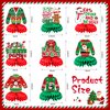 JULMELON 8PCS Ugly Sweater Party Decorations Honeycomb Centerpieces, Ugly Sweater Christmas Party Centerpieces for Tables Ugly Sweater Table Decor 3D Table Toppers for Christmas Winter Party Supplies