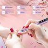 Welan Electric Nail Drill Professional, Electric Nail File, 35000RPM Cordless Nail Drill, Portable Nail File Machine for Acrylic and Gel Nail with Manicure and Polishing Tool Set (Pink)