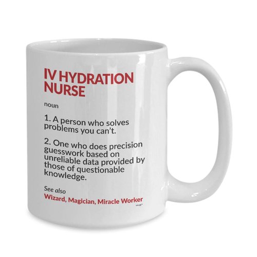 Whizk IV Hydration Nurse Coffee Mug - Funny Gifts Definition Noun Tea Cup Gift Ideas For Intravenous Hydration Nurse Men Women On Birthday Christmas MDF428