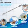 A2Z Lab Spatula Stainless Steel, Laboratory Double-Ended Spatula, Micro Spatula, Shovel Tapered Arrow End Flat Ends- Sampling Mixing Transfering Spatula For Cosmetic Lab Handling Cream, Gel, Powder 7"