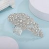 Rumtock Wedding Bridal Big Statement Hair Comb Bridesmaid Side Combs for Women Girls Boho Vintage Hair Piece