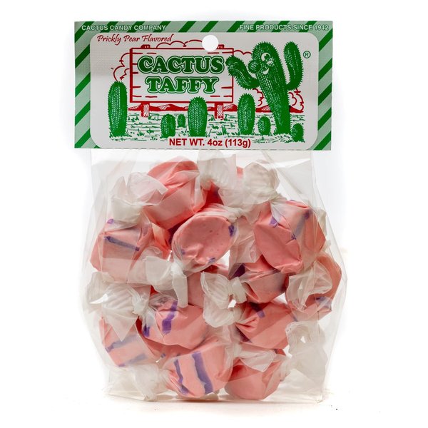 Cactus Candy Company - Prickly Pear Taffy | A Unique Sweet Treat Made in Arizona (4oz)