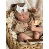 Anano Realistic Reborn Baby Toddler Boy 19 Inch Weighted Real Reborn Babies That Look Real and Feel Real Life Like Baby Dolls Newborn Reborn Silicone Baby Doll Girl (Mustard, Family Edition)