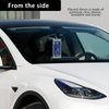 Handicap Placard Holder,- 10.6" x 5" Ultra Transparent Disabled Parking Permit Placard Protective Holder Protector for Car Sun Visor with Note Paper Slot(Set of 2)