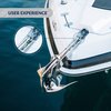 Five Oceans 5/8 Screw Pin Bow Shackles, Stainless Steel Anchor Shackle for Boat, Sailboat FO430