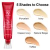 FV Waterproof Liquid Foundation with Matte Finish, Lightweight, Oil-Free, Natural Look Makeup for Combination & Oily Skin, Light to Medium Coverage, Toffee, 1 fl. oz.