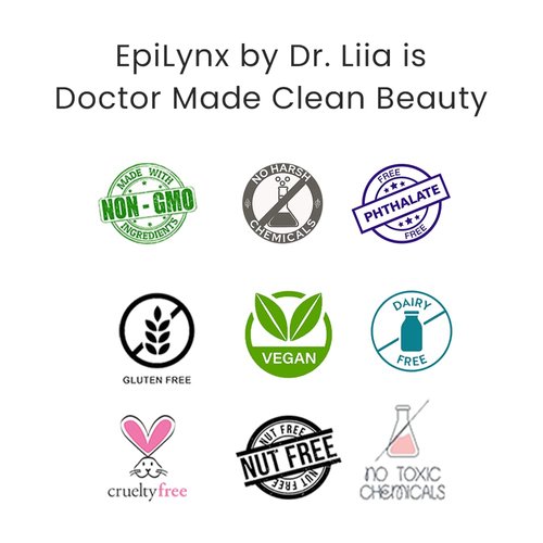 EPILYNX by Dr. Liia Long Lasting Glide-On Gel Eyeliner Pencil | Gluten-Free, Hypoallergenic, Vegan | 1.2ml | Royal Purple Shimmer