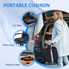 DrCarNow Car Seat Cushion, Coccyx Pad for Tailbone Pain Relief, Seat Cushion for Long Sitting Hours, for Office Chair Home Chair, for Truck Driver Wheelchair (Black)