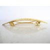 Gold or silver leaf hair clip clamp barrette (Primary color: Gold)