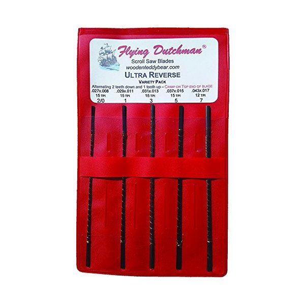 Flying Dutchman Ultra Reverse Five Dozen Scroll Saw Blade Variety Pack
