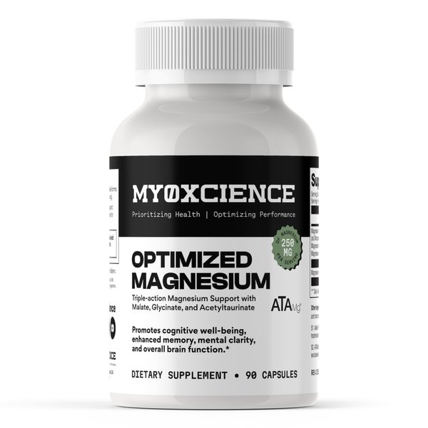 MYOXCIENCE Optimized Magnesium 3 Forms of Magnesium Glycinate, Taurate (as ATAmag®) and Malate to Support Stress Relief and Sleep