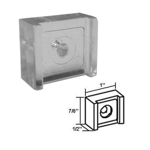 Gordon Glass® Sliding Shower Door Clear Acrylic Finger Pull - Pack of 2 | Finger Pull for Glass Sliding Shower Doors