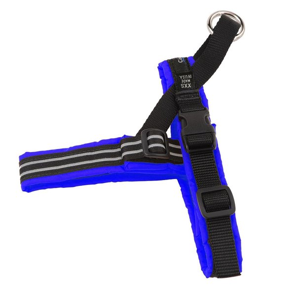 ComfortFlex Sport Harness - American Made No Pull XSmall Dog Harness - Padded, Reflective No Rub Harness for Walking & Running - XSmall, Mariner Blue