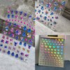 New 5D Embossed Nail Art Stickers Decals Self Adhesive Nail Sticker Kawaii Design Anime Nail Stickers for Women, Girls, Kids, Gift（3 Sheets）