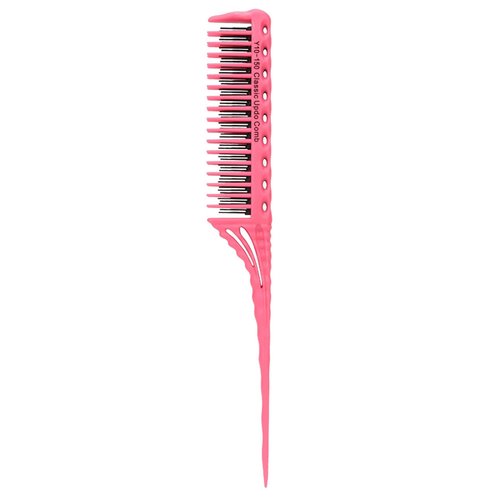 Teasing Comb, 3 Row Comb Hair Care Hair Styling Modeling Comb Lightweight Hair Salon Supplies Comb (Pink)