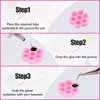 200 Pieces Flower Shape Glue Cup Eyelash Extension Glue Holder Flower Eyelash Glue Cup Eyelash Glue Pallet Grafting Eyelash Glue Cup False Lash Glue Holder for Women Girls Eyelash Extension Supply