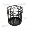 Spectrum Diversified 55810 Scroll Grande Utensil Holder, Black