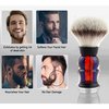Frank FS shaving Mens Synthetic Hair Shaving Brush for Men's Personal and Professional Shaving Gift to Father Husband