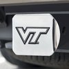 FANMATS 15106 Virginia Tech Hokies Chrome Metal Hitch Cover with Chrome Metal 3D Emblem