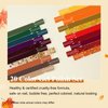 eodci Gel Polish Nail Set 20 Colors with 3Pcs Glossy & Matte Top Coat and Base Coat, Orange Brown Burgundy Green Sparkle Glitters Colorful Gel Polish Set For Mother's Day