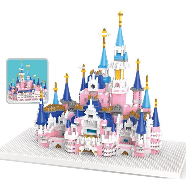 Aningde 3008 Pcs Castle Mini Building Blocks Set for Adults - Micro Toy Building Bricks Model Kit - Educational Architecture Model Gift for Kids, Teens, and Adults Age 12+