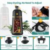 Hair Dye Shampoo 3 in 1 Hair Shampoo Instant Hair Dye Herbal Ingredients for Women & Me Hair Color Dye Shampoo Cover Gray White Hair in Minutes Dark Brown(500mL,17.6 Fl Oz)