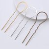 10pcs U Shaped Hair Stick Women Hairpins Metal Hair Clips U Shaped Hair Pins