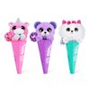 Coco Surprise Coco Cones (3 Pack) by ZURU Animal Plush Toys with Baby Collectible Surprise in Cone, Randomly Assorted Animal Toy for Girls and Kids Mystery 3 Pack