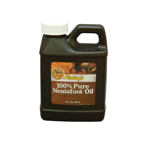 Fiebing's 100% Pure Neatsfoot Oil 8 oz - Leather Conditioner & Preservative with All Natural Animal Oil - Waterproof, Soften, Restore, & Strengthen Leathercraft Shoe, Boot, Belt, Saddle, Couch, Purse