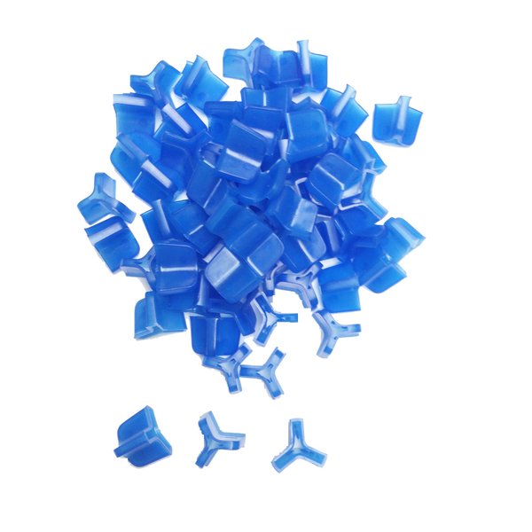 American Made Hook Bonnets by AL's Goldfish - 60 Pack (Small - Fits Standard Treble Hooks Sizes 12-8, Blue)