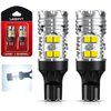 LASFIT 921 912 LED Bulb Canbus Ready T15 Error Free LED Backup Reverse Light Easy Installed 904 916 917 920 906 W16W 2835 Exterior Replacement Upgraded Version 6000k White (2pcs)