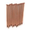 Dubbs Hardware 12 Pack USA Made! Copper 4 Inch Long Nail Spikes, Kills Trees Stumps Roots Reliable