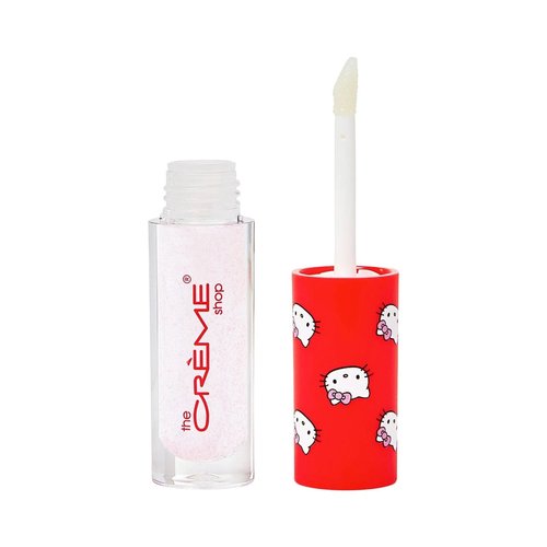 THE CRÈME SHOP X HELLO KITTY KAWAII KISS SHIMMER LIP OIL - WATERMELON FLAVORED, Clear