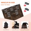 UGOTRAYS Medium Brown Hair Extensions Real Human Hair Clip in Hair Extensions 70g 7pcs 15inch,Soft & Natural Straight Double Weft Remy Hair for Women 15in #4 Chocolate Brown Hair Extensions