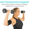 Vive Bicep Brace Compression Sleeve for Tendonitis - Upper Arm Tricep & Bicep Support Brace for Pain Relief - Comfortable, Lightweight, & Adjustable Wrap for Recovery, Rehab, or Workouts (Medium)